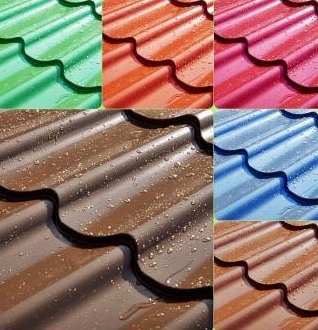 Металлочерепица Ламонтерра — варианты покрытий и цветов